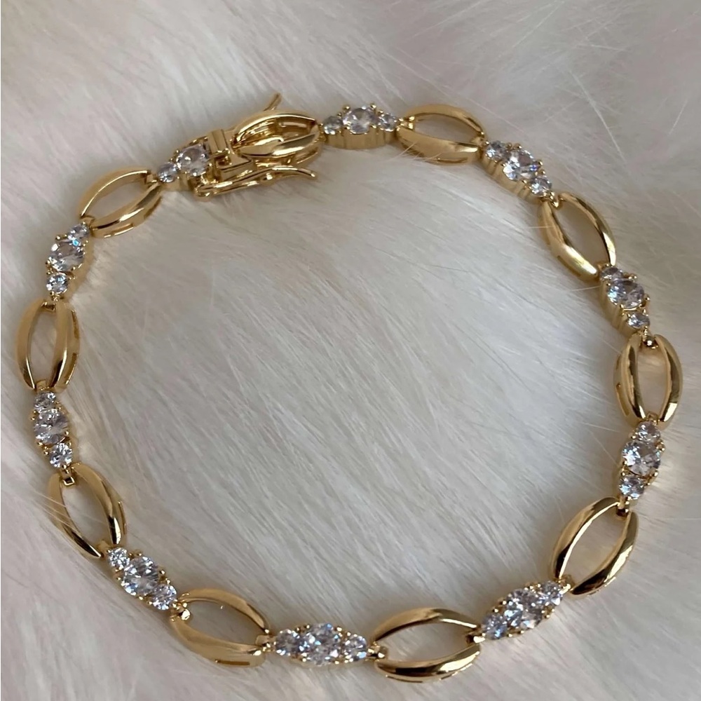 24k Tennis Bracelet